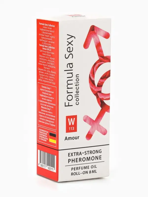 Парфюмерное масло женское с феромонами Formula Sexy Collection Amour W113, 8 мл (по мотивам Amor Amor (Cacharel)