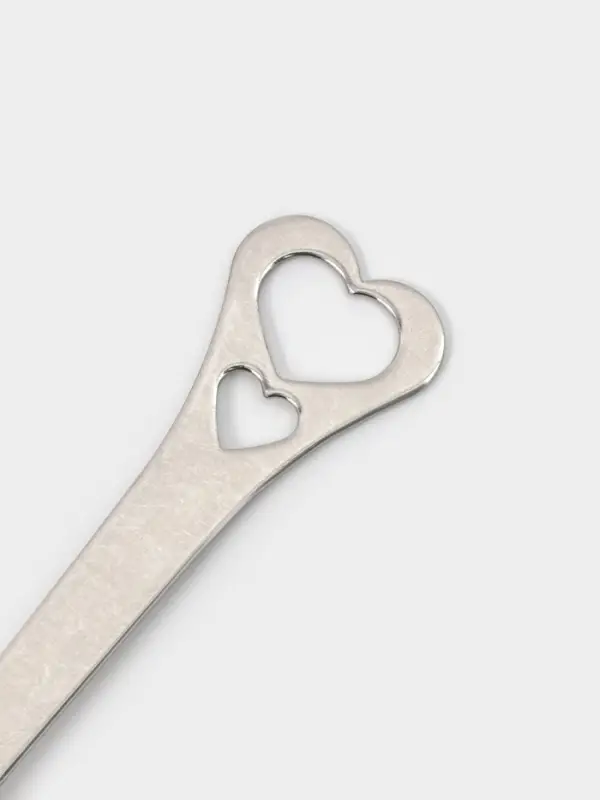 Ситечко для чая Доляна &laquo;Сердце&raquo;, 14.5&times;4 см, нержавеющая сталь, серебристое