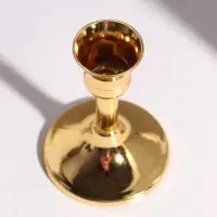 Подсвечник на 1 свечу &laquo;Викторианский&raquo;, d=2.1 см, золото