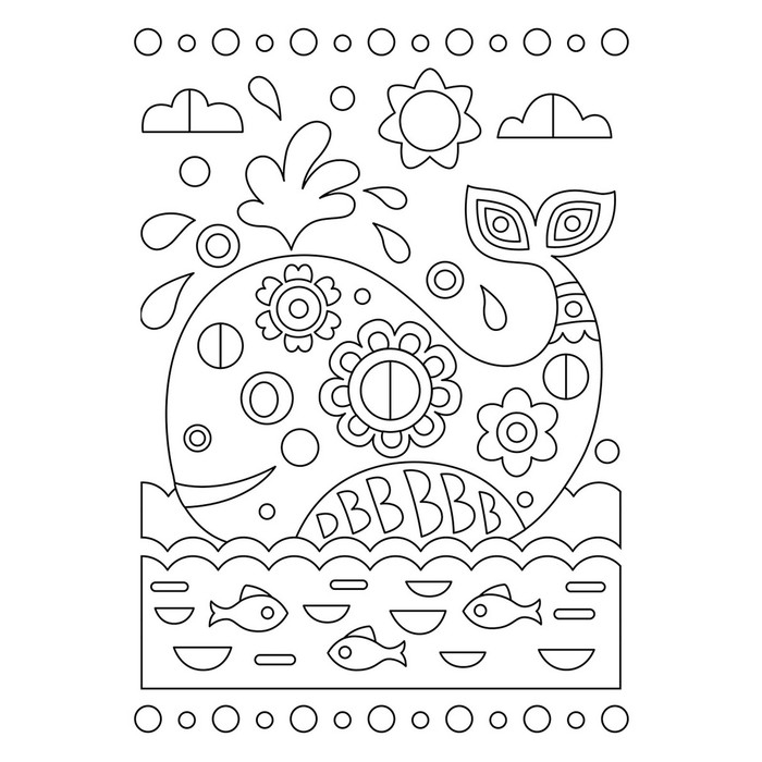 Набор для творчества. Раскраска «Кит» Набор для творчества. Раскраска «Кит»