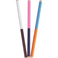 Карандаши Calligrata, цветные, двухцветные, 12 цветов, 6 шт., деревянные, трёхгранные