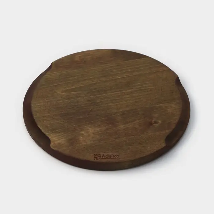 Блюдо для пиццы Adelica, d=25&times;1.8 см, дерево, массив берёзы, пропитано маслом