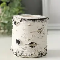 Подсвечник "Березка" размер 7х7 см, гипс, с декором Подсвечник "Березка" размер 7х7 см, гипс, с декором