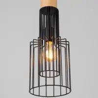 Светильник &laquo;Крит&raquo; 1&times;40 Вт Е27 черный/коричневый 16&times;16&times;40.5(140)см