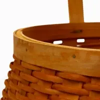 Корзина плетёная для хранения Wif, с ручкой, лоза, коричневая, набор 3 шт.