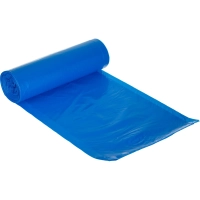 Мешки для мусора ПВД 120л 25мкм 10шт/рул синие 70х110см Акос