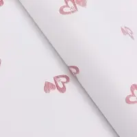 Пленка флористическая для цветов, &laquo;Двойные сердца&raquo;, красная, 57&times;57 см