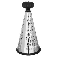 Терка 3-х сторонняя тм VETTA 25см, нерж.сталь, пластик. ручка