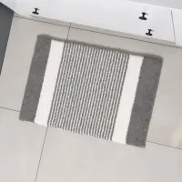 Коврик Доляна Stripes, 40&times;60 см, серый