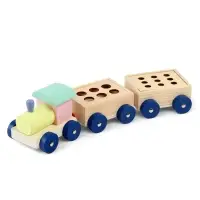 Развивающая игра 3в1 &laquo;Паровозик&raquo;, рыбалка, каталка, сортер, 35&times;11&times;10 см