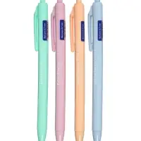 Ручка шариковая автоматическая ErichKrause R=305 Matic Pastel bloom, узел 0.7 мм, синяя, 4 В