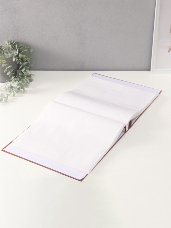 Фотоальбом на 500 фото 10х15 см Фотоальбом на 500 фото 10х15 см "Текстильный альбом" в коробке бежевый 4,7х33х34 см