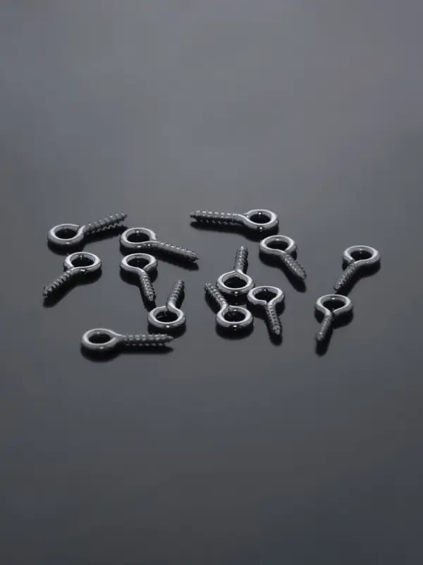 Штифт винтовой для кулона СМ-934, (набор 50 шт.) 1.1&times;0.5&times;0.1 см, цвет серебро