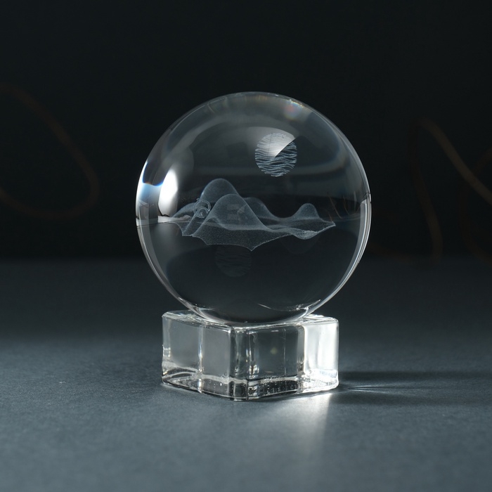 Сувенир стекло шар  Сувенир стекло шар "Горы" d=6 см