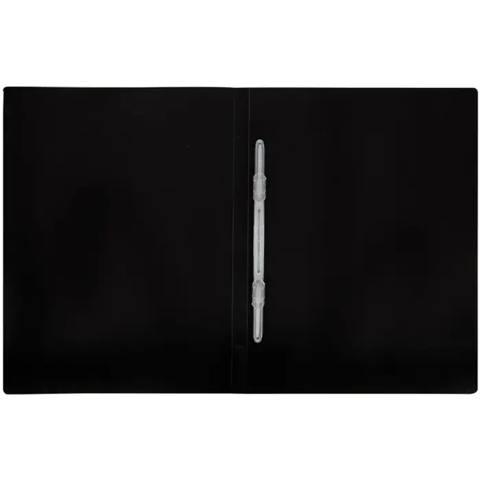 Папка с пластиковым скоросшивателем А4, 500 мкм, корешок 14 мм, Calligrata, до 100 листов, чёрная