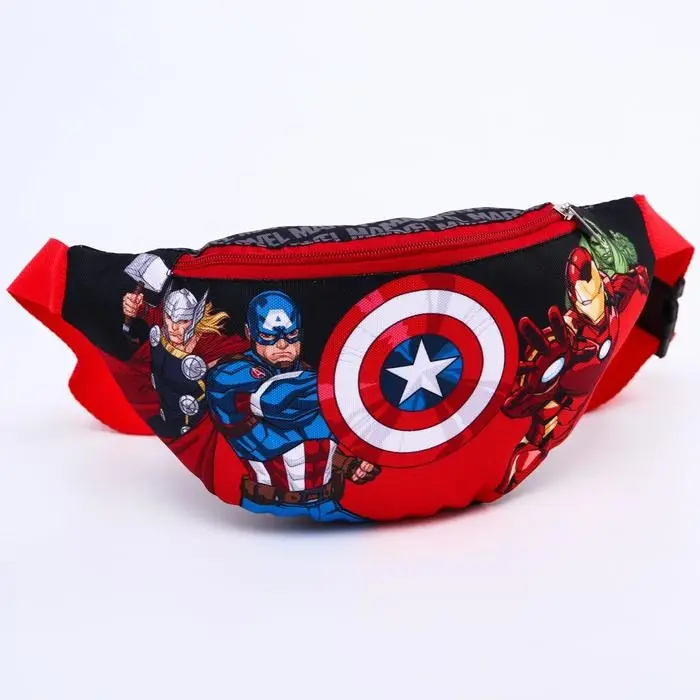 Сумка поясная детская для мальчика, 25&times;6&times;13 см, Мстители