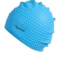 Шапочка для плавания взрослая ONLYTOP Swim, для длинных волос, силиконовая, обхват 54-60 см, МИКС