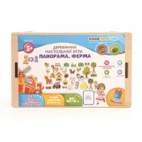 Настольная игра WoodLand Toys &laquo;Панорама. Ферма&raquo;, 32 детали