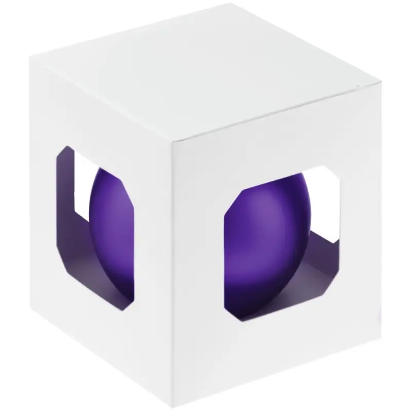 Елочный шар Finery Matt, 8 см, матовый фиолетовый Елочный шар Finery Matt, 8 см, матовый фиолетовый