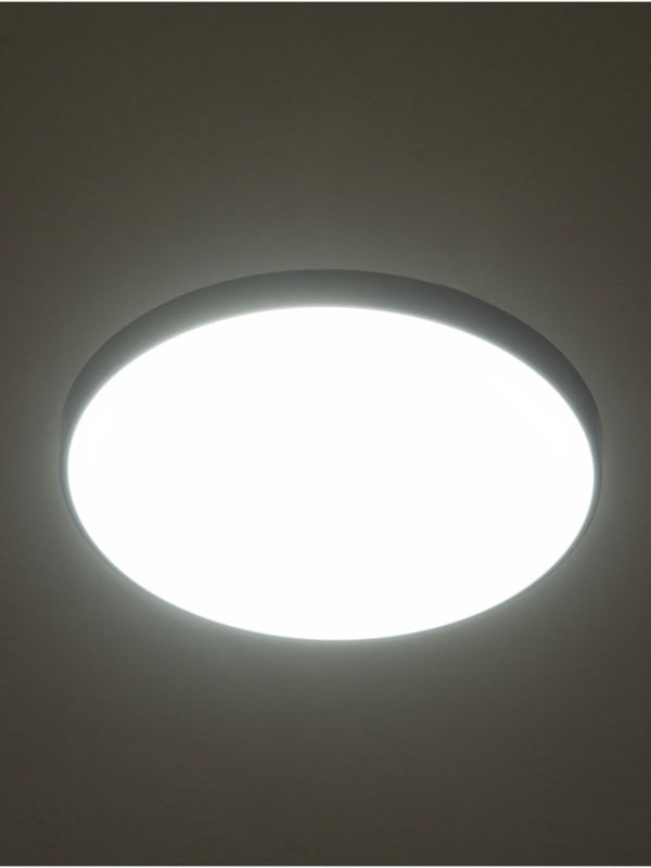 Светильник "Минимал" круг LED 18Вт 6500К (быстросъемный механизм) черный 23х23х5см