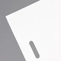 Пакет полиэтиленовый с вырубной ручкой, белый 40&times;50 См, 60 мкм