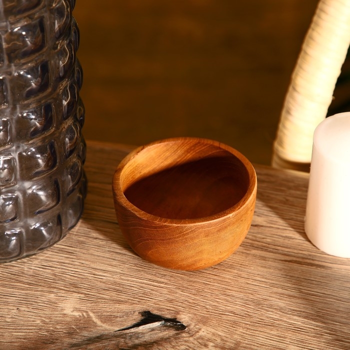 Миска 10х10х5 см, тиковое дерево