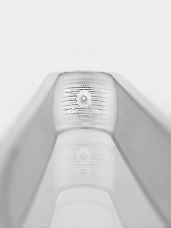 Ведро для льда с ручкой и щипцами Paşabah&ccedil;e Sylvana, 0.83 л, d=13 см, стекло, прозрачное