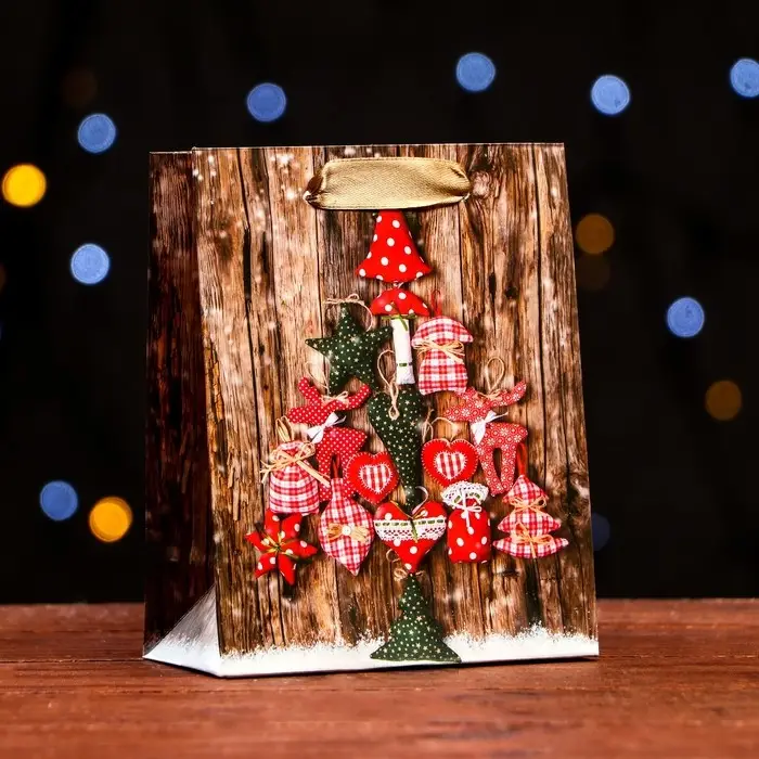 Пакет ламинированный «Новогодний ассортимент» 11.5×14.5×6 см