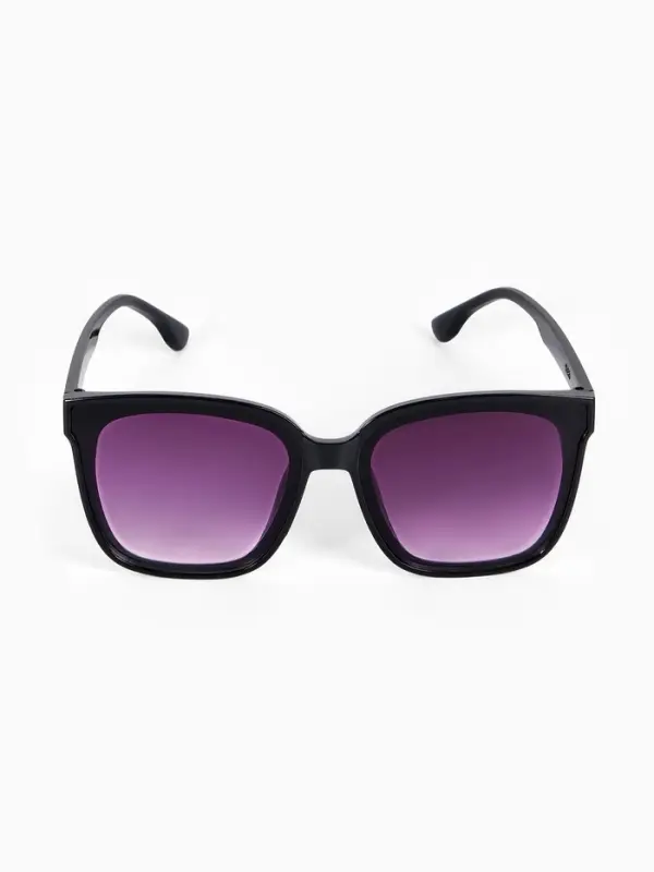 Очки солнцезащитные женские &laquo;OneSun. Wayfarer&raquo;, uv 400, линза 5.2&times;4.2 см, чёрный, фиолетовый