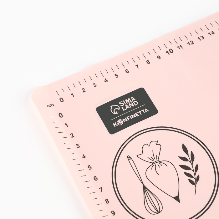 Силиконовой коврик для выпечки «С любовью», 50 х 40 см