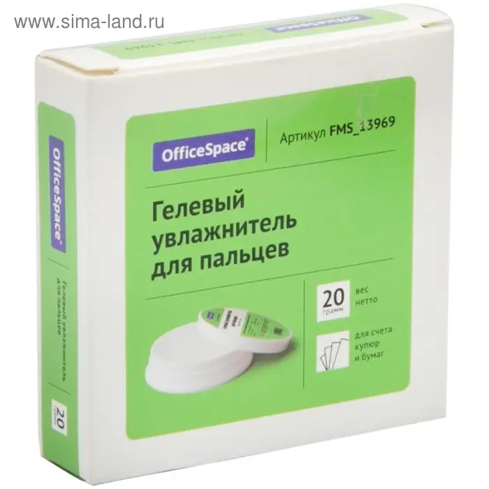 Гель для увлажнения пальцев 20 г, Office Space Гель для увлажнения пальцев 20 г, Office Space