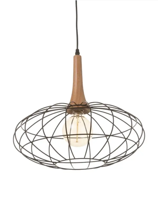 Светильник &laquo;Чикаго&raquo; 1&times;40 Вт Е27 черный/коричневый 39&times;39&times;35(135)см