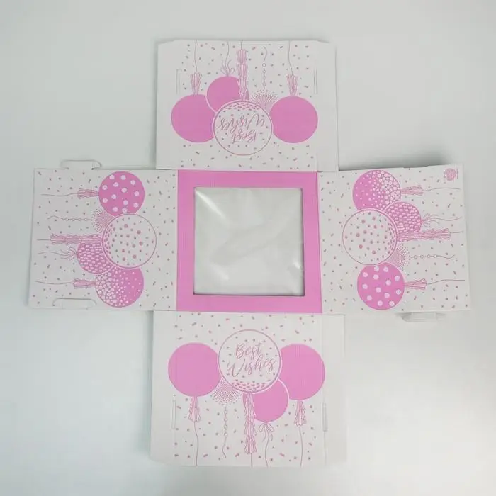 Коробка для торта с окном, кондитерская упаковка «Best wishes», 30 х 30 х 30 см Коробка для торта с окном, кондитерская упаковка «Best wishes», 30 х 30 х 30 см