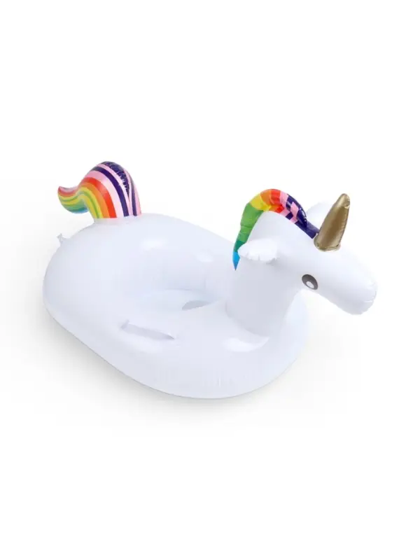 Круг для плавания &laquo;Единорог&raquo;, надувной, d=65 см, от 3 лет, с ручками, с сиденьем, белый