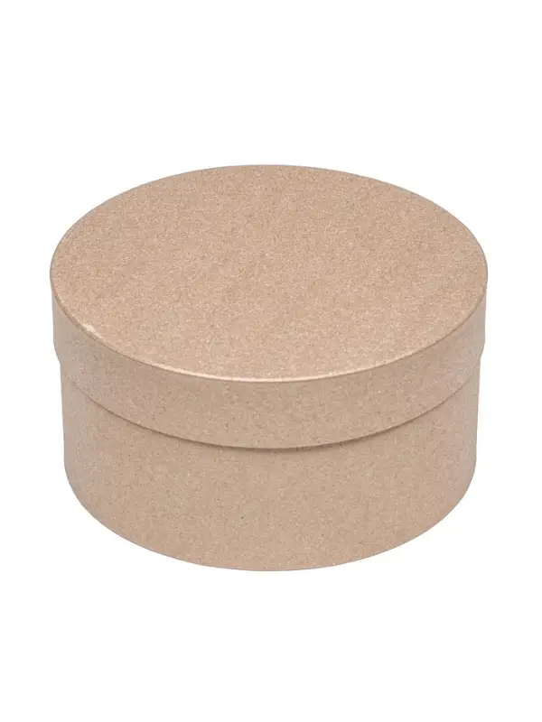 Коробка подарочная круглая, шляпная, крафт, 25&times;12 см