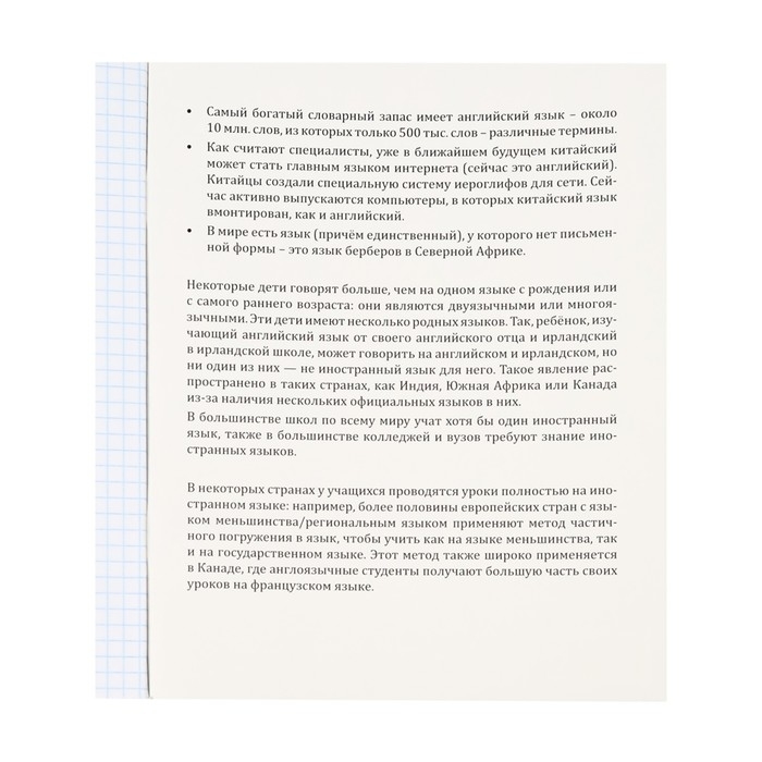 Тетрадь предметная Тетрадь предметная "Магия", 48 листов в клетку "Иностранный язык", обложка мелованный картон, холодная фольга, твин лак, блок офсет