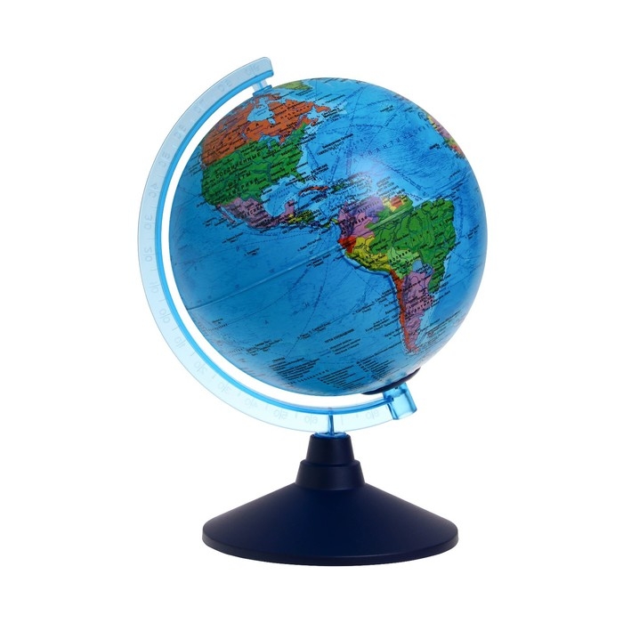 Глобус политический Глобус политический "Глобен", интерактивный, диаметр 210 мм, с подсветкой от батареек, с очками