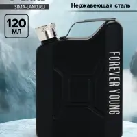 Фляжка для алкоголя, нержавеющая сталь, 120 мл