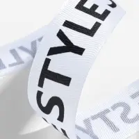 Лента репсовая &laquo;Style&raquo;, 25 мм, 23&plusmn;1 м, чёрная, белая