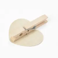 Меловой ценник &laquo;На прищепке&raquo; 6.6&times;7,2, сердце, (фасовка 10 шт.), цвет чёрный