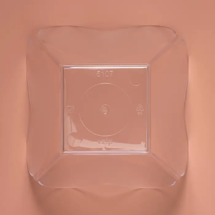 Форма пластиковая одноразовая для фуршета «Сердечная», 60 мл, прозрачная