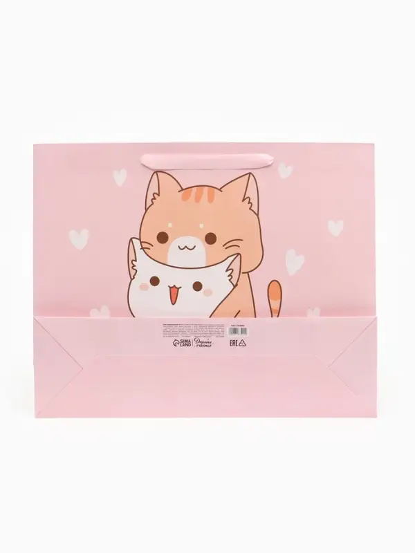 Пакет подарочный ламинированный, упаковка, &laquo;Вместе&raquo;, L 40&times;31&times;11.5 см