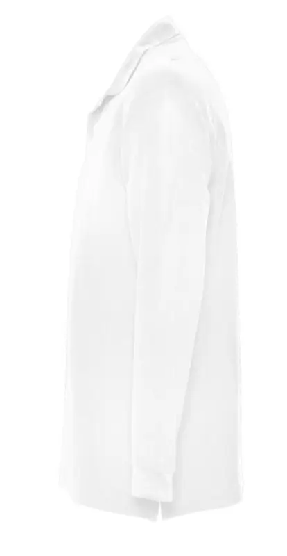 Рубашка поло мужская с длинным рукавом Star 170, белая, размер S