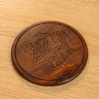 Подставка под горячее "Цветок" (набор 6 шт), 14х10х6 см, дерево шишам