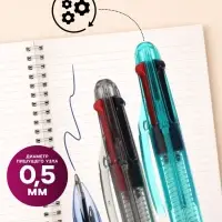 Ручка шариковая Calligrata, автоматическая, 4-цветная, МИКС