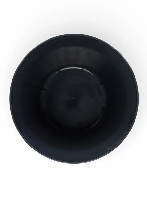 Кашпо для цветов &laquo;Ротанг&raquo;, 6.1 л, d=25.5 см, h=18.9 см, пластиковое, с поддоном, серое