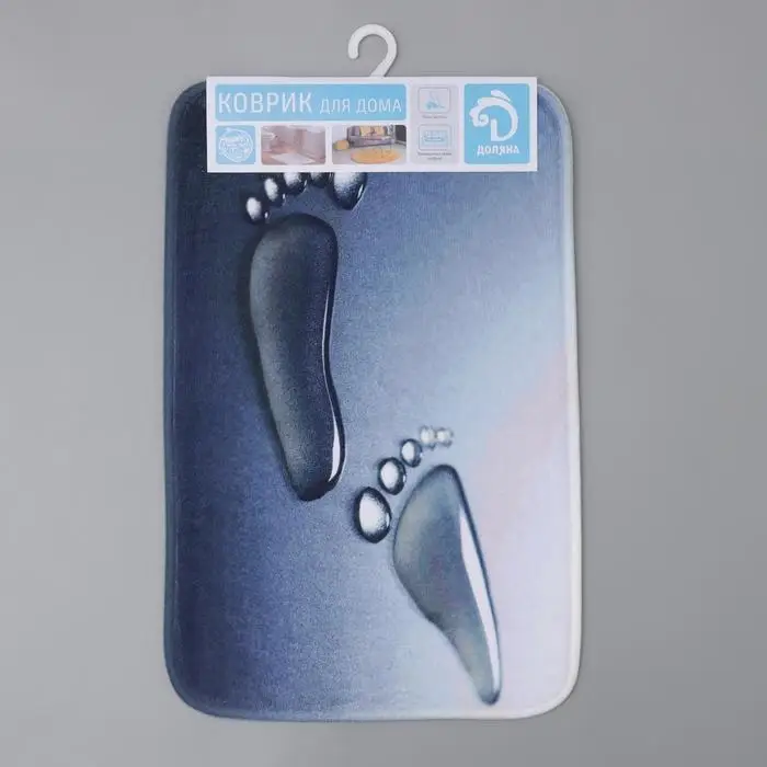 Коврик Доляна «Следы», 40×60 см Коврик Доляна «Следы», 40×60 см