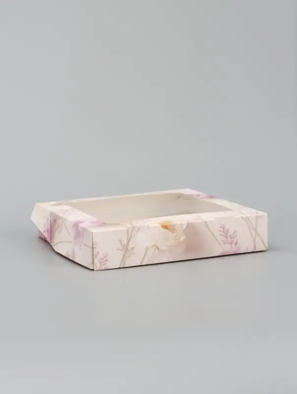 Коробка подарочная складная &laquo;С уважением и благодарностью&raquo;, 20&times;20&times;4 см, с окном