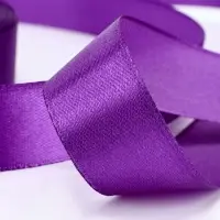 Лента атласная, 20 мм, 23&plusmn;1 м, фиолетовая №34