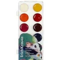 Краски акварельные 12 цветов ErichKrause Panda Hugs